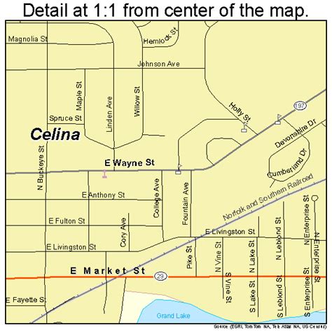 map of celina ohio streets